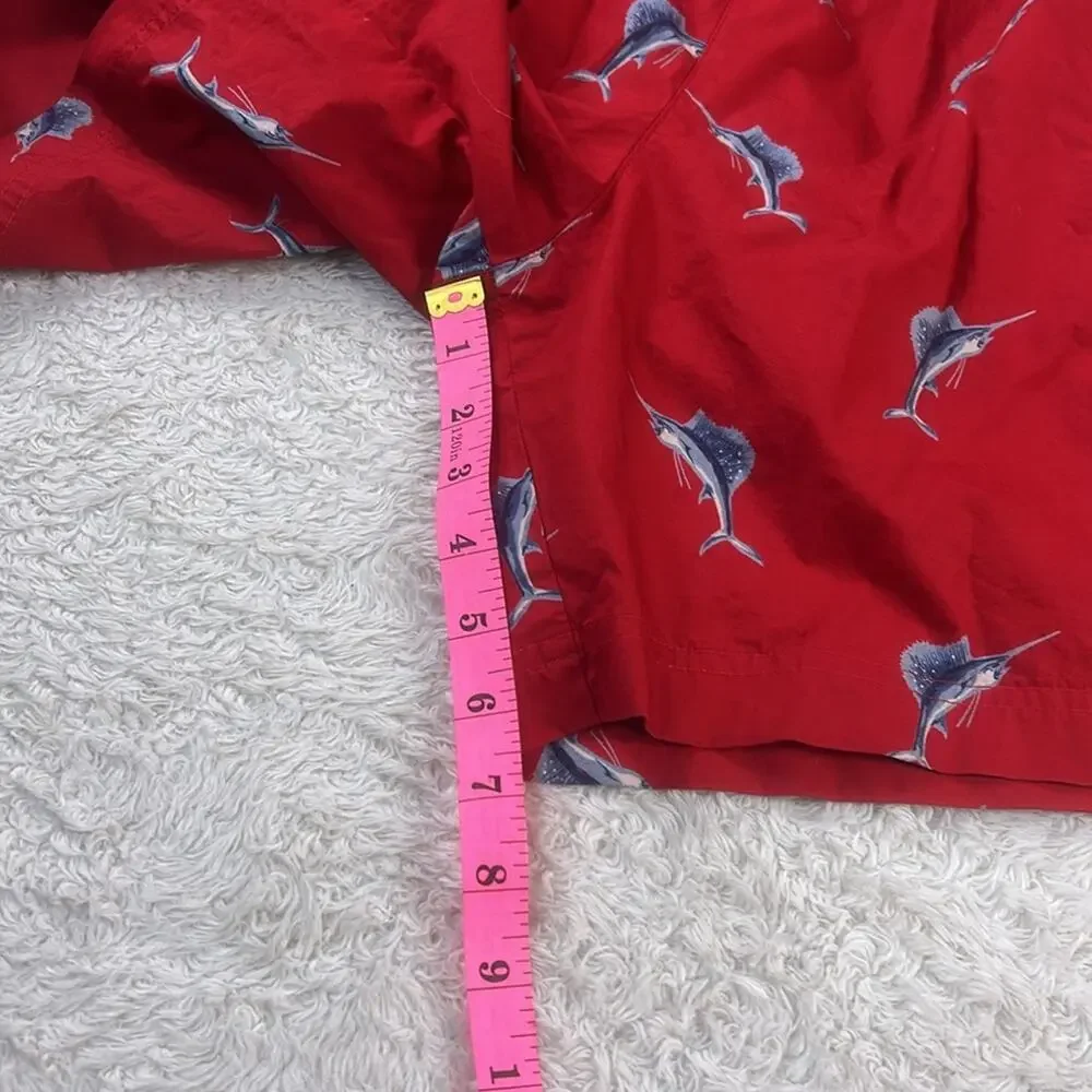 Polo‎ Sport red swordfish print swim trunks, XL